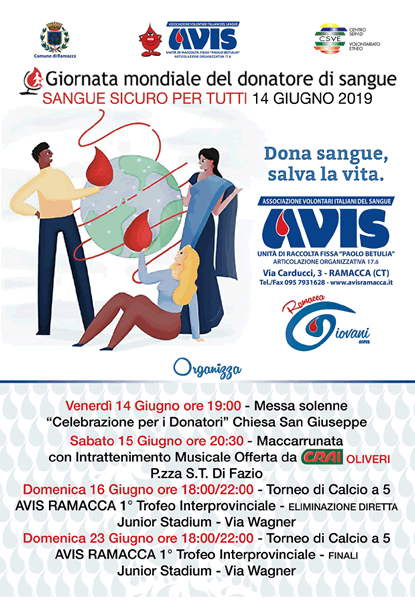 Giornata mondiale del donatore di sangue